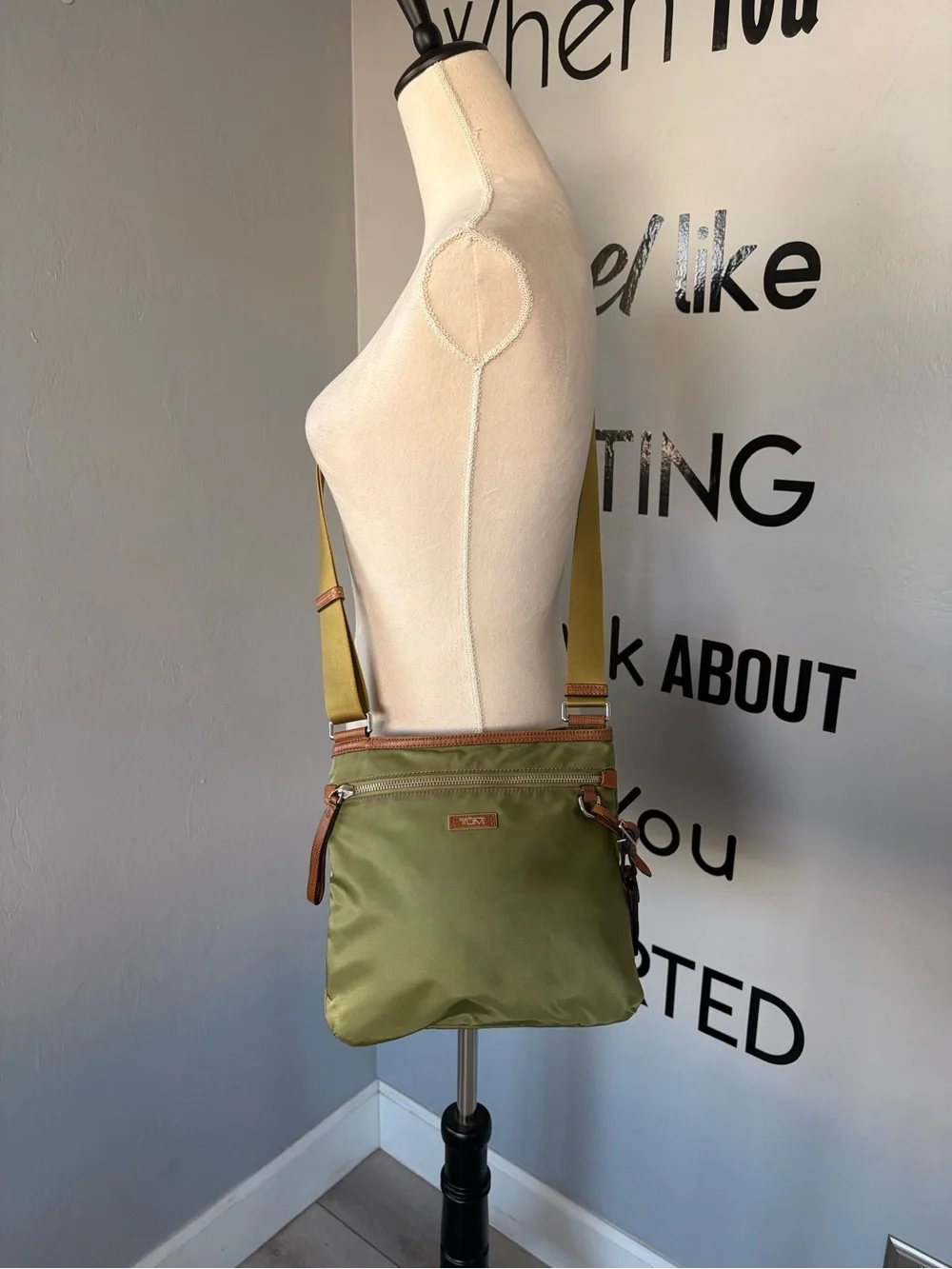 Tumi Voyageur Capri Crossbody Bag with Leather Trim